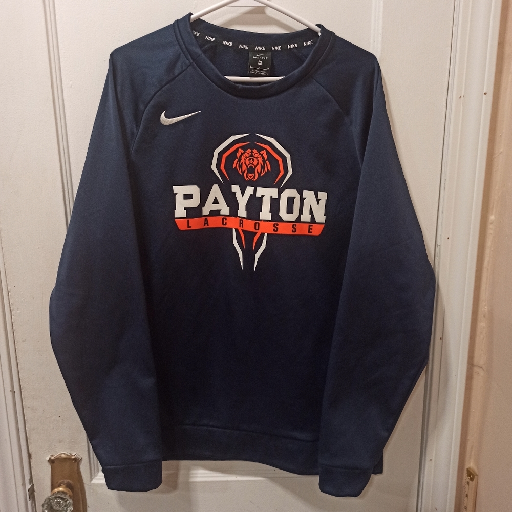 Nike Payton lacrosse men's pullover long sleeve sweater. Size medium